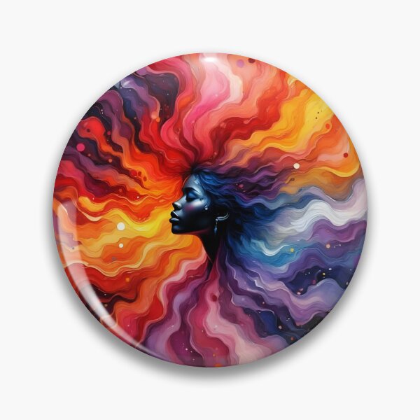 Item preview, Colorful Portrait in a Wave of Colors designed and sold by Erlin Rudho.