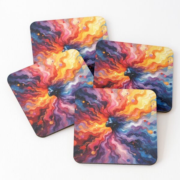 Item preview, Colorful Portrait in a Wave of Colors designed and sold by Erlin Rudho.