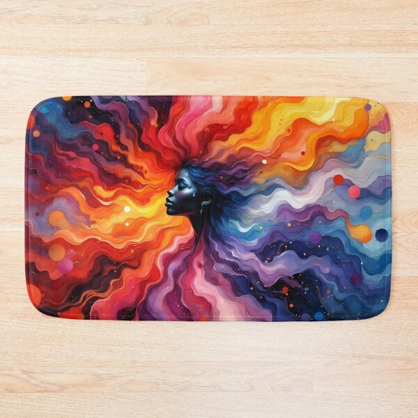 Item preview, Colorful Portrait in a Wave of Colors designed and sold by Erlin Rudho.