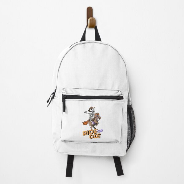 Item preview, Ride or die , Funny Skeleton Cowboy Halloween Cartoon character designed and sold by StairheadStore.