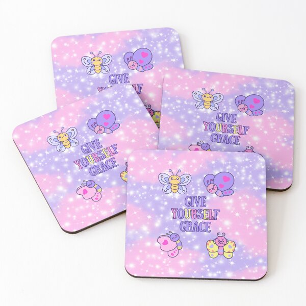 Item preview, Give Yourself Grace – Kawaii Butterfly Printable | Self-Kindness Wall Art designed and sold by MagicContOasis.