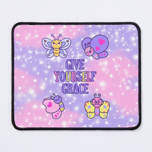 Item preview, Give Yourself Grace – Kawaii Butterfly Printable | Self-Kindness Wall Art designed and sold by MagicContOasis.