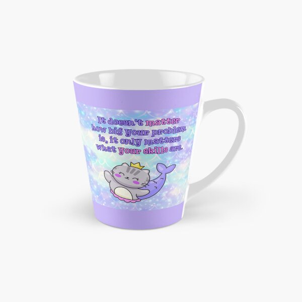 Item preview, Your Skills Matter – Kawaii Mermaid Cat Printable | Problem-Solving Mindset Poster designed and sold by MagicContOasis.