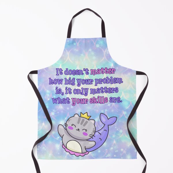 Item preview, Your Skills Matter – Kawaii Mermaid Cat Printable | Problem-Solving Mindset Poster designed and sold by MagicContOasis.