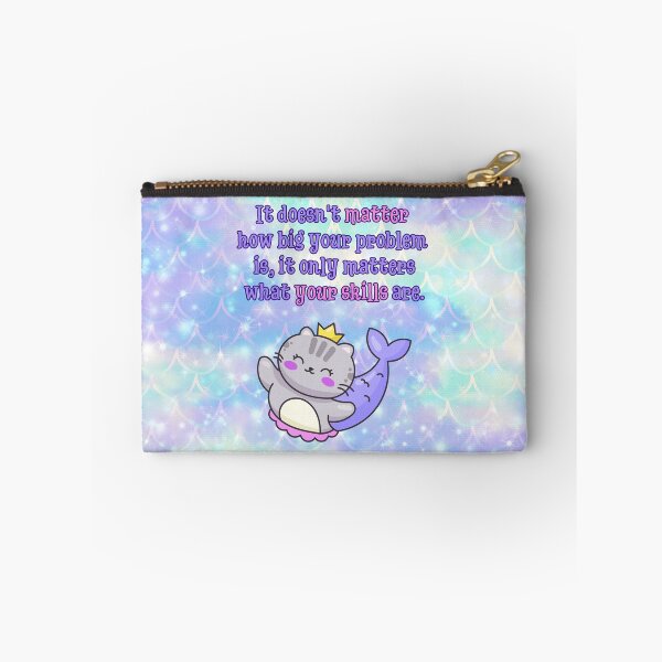 Item preview, Your Skills Matter – Kawaii Mermaid Cat Printable | Problem-Solving Mindset Poster designed and sold by MagicContOasis.