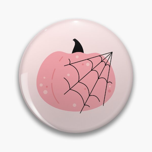 Item preview, Pink Halloween Pumpkin with Spiderweb designed and sold by Julza Art.