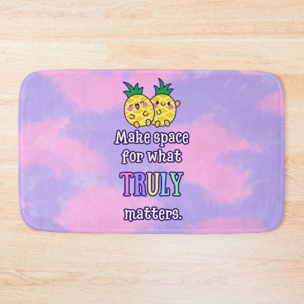 Item preview, Make Space for What Truly Matters – Pineapple Mindfulness Quote | Cute Self-Care Wall Print designed and sold by MagicContOasis.
