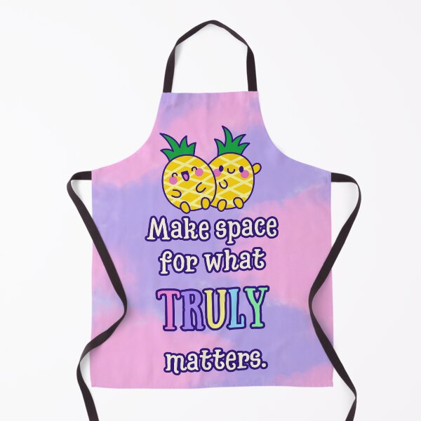 Item preview, Make Space for What Truly Matters – Pineapple Mindfulness Quote | Cute Self-Care Wall Print designed and sold by MagicContOasis.