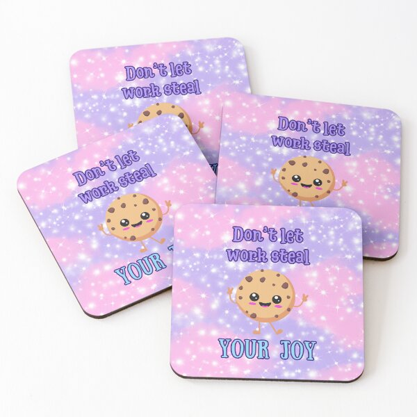 Item preview, Don’t Let Work Steal Your Joy – Cute Cookie Quote | Funny Self-Care Wall Art designed and sold by MagicContOasis.