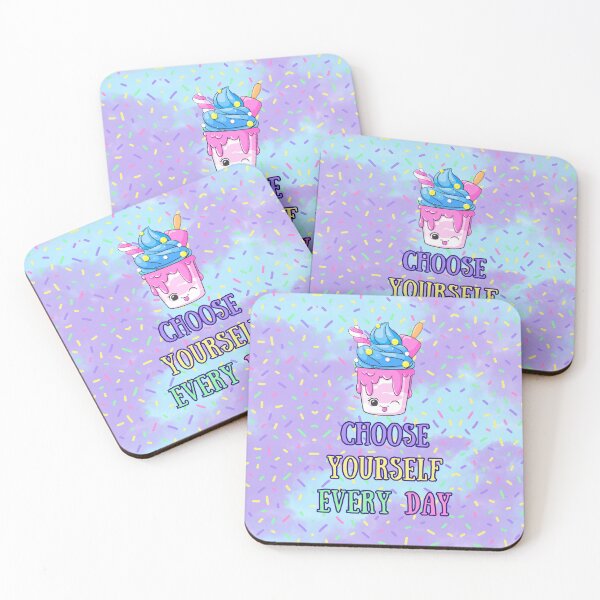 Item preview, Choose Yourself Every Day | Cute Ice Cream Self-Care Print – Sprinkle Motivation designed and sold by MagicContOasis.