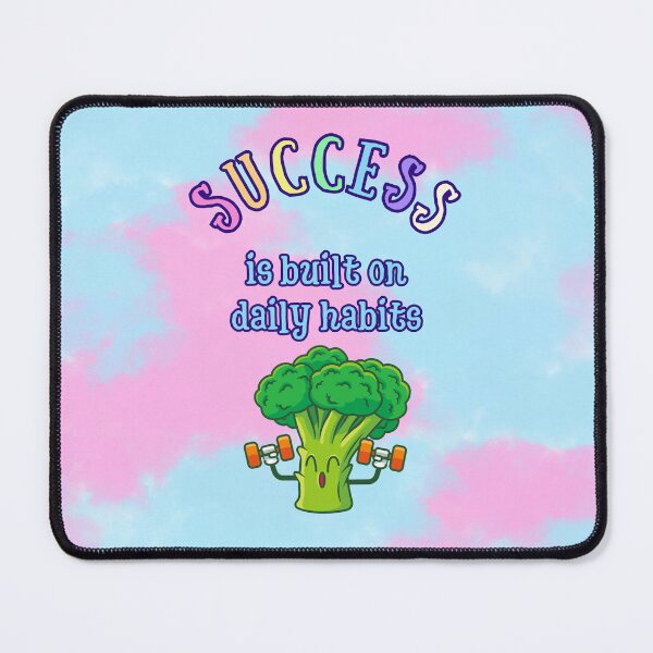 Item preview, Success is Built on Daily Habits – Motivational Broccoli Art | Positive Habit Reminder designed and sold by MagicContOasis.