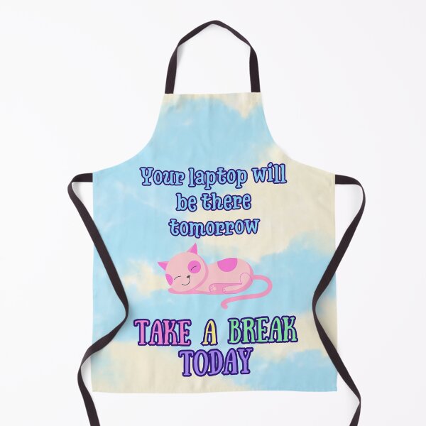 Item preview, Your Laptop Will Be There Tomorrow – Take a Break Today | Cute Relaxing Cat Art designed and sold by MagicContOasis.