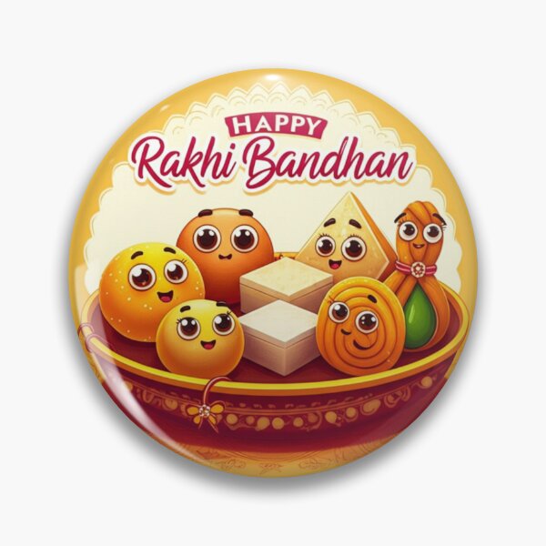 Item preview, Adorable Rakhi Bandhan Sweets Illustration designed and sold by PrintBreeze.