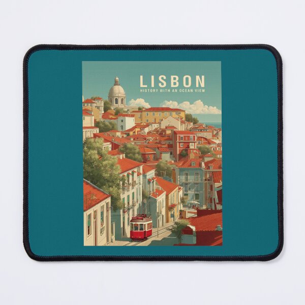 Item preview, Lisbon Red Tram in Historic Alfama District designed and sold by Art of Ngu.