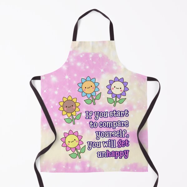 Item preview, If You Compare Yourself, You’ll Get Unhappy | Cute Flower Self-Love Design designed and sold by MagicContOasis.