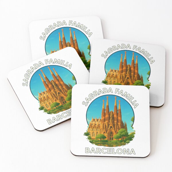 Item preview, Sagrada Família Barcelona – Gaudí Basilica Summer Cityscape designed and sold by inkNext.