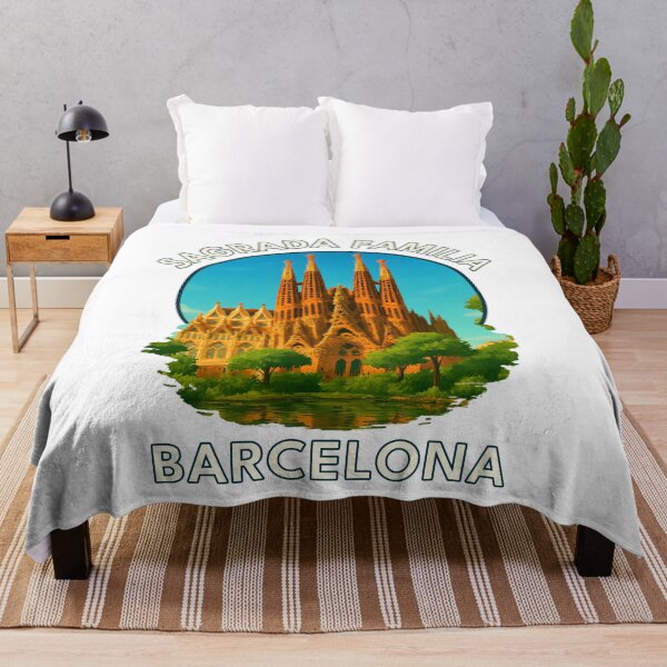 Item preview, Sagrada Família Barcelona – Gaudí Basilica Summer Cityscape designed and sold by inkNext.