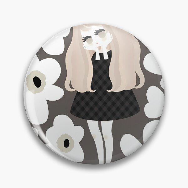 Item preview, Girl with Oversized Flowers designed and sold by Charidana.