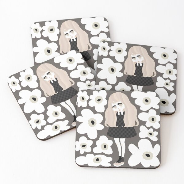 Item preview, Girl with Oversized Flowers designed and sold by Charidana.