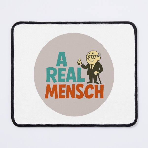 Item preview, A Real Mensch – Vintage Yiddish Good Guy Vibes designed and sold by JRRouse.