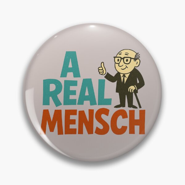 Item preview, A Real Mensch – Vintage Yiddish Good Guy Vibes designed and sold by JRRouse.
