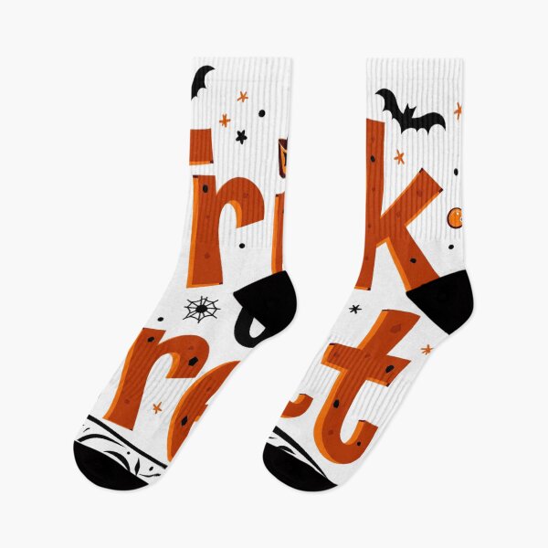 Item preview, Trick or Treat Halloween Typography with Bats, Candy, and Pumpkin Bucket Design designed and sold by Mimoshi ⭐⭐⭐⭐⭐.