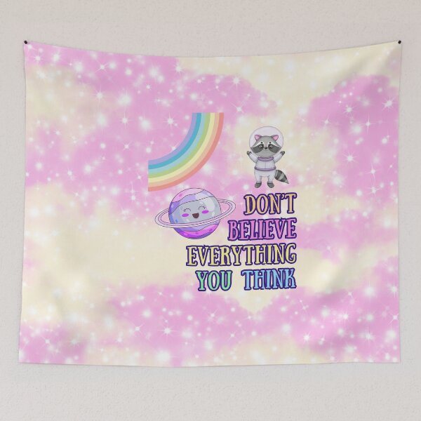 Item preview, Don’t Believe Everything You Think | Mindset Galaxy Reminder designed and sold by MagicContOasis.