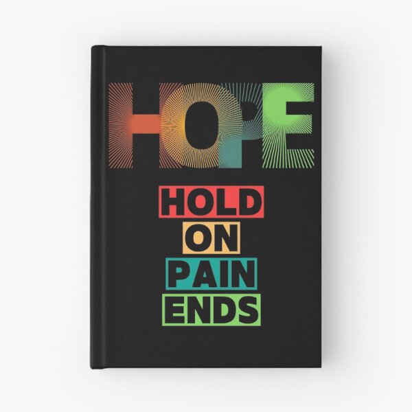 Item preview, HOPE Motivational Quote – Hold On Pain Ends – Inspirational Typography Design designed and sold by MP-GRAPHIXS.