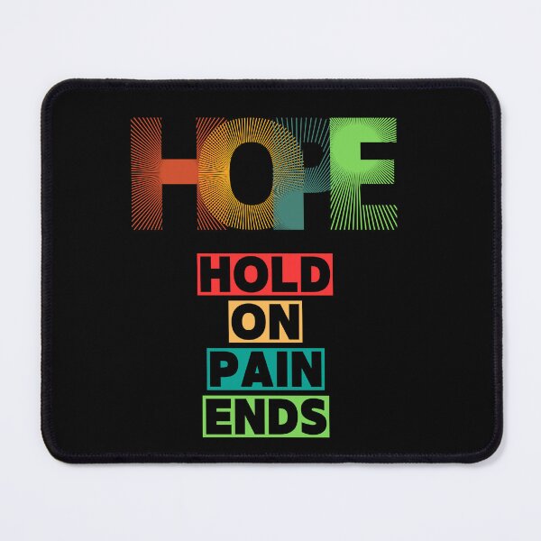 Item preview, HOPE Motivational Quote – Hold On Pain Ends – Inspirational Typography Design designed and sold by MP-GRAPHIXS.