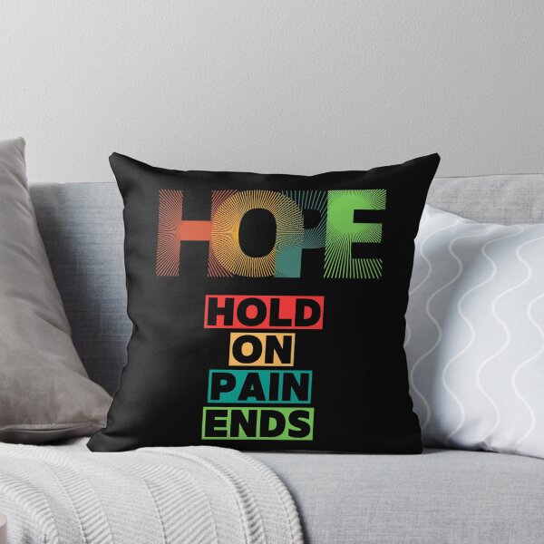 Item preview, HOPE Motivational Quote – Hold On Pain Ends – Inspirational Typography Design designed and sold by MP-GRAPHIXS.