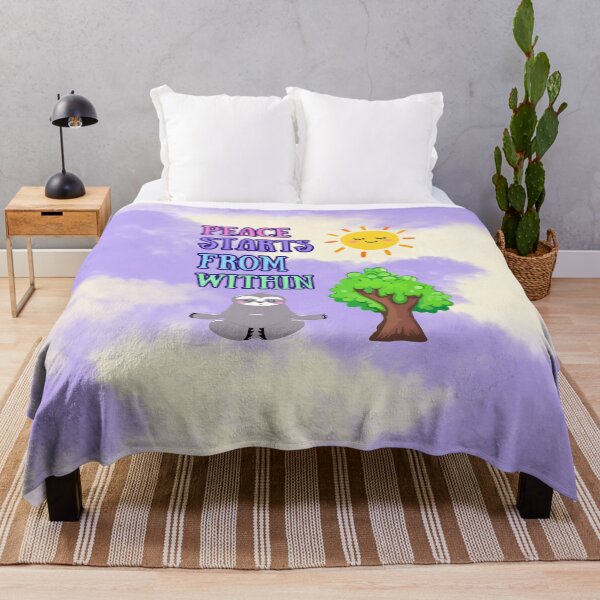 Item preview, Peace Starts From Within | Meditating Sloth Design designed and sold by MagicContOasis.
