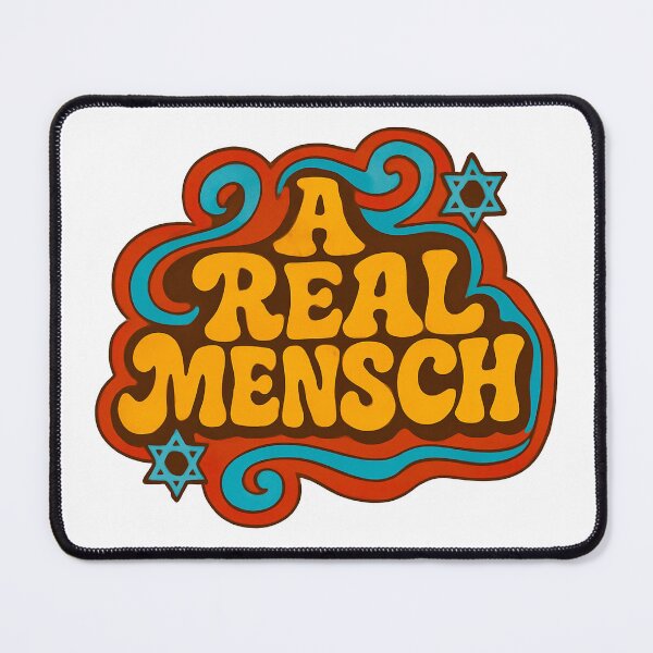 Item preview, A Real Mensch – Groovy 70s Yiddish Vibes designed and sold by JRRouse.