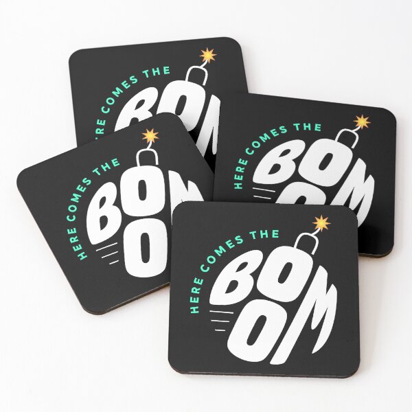 Item preview, Here Comes the Boom – Bold Bomb Typography Design designed and sold by graphicnew.
