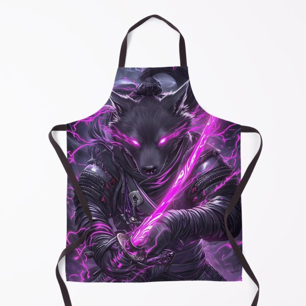 Item preview, Wolf Radiates Power with Lightning Katana Dark Warrior Energy designed and sold by Williamhallano.