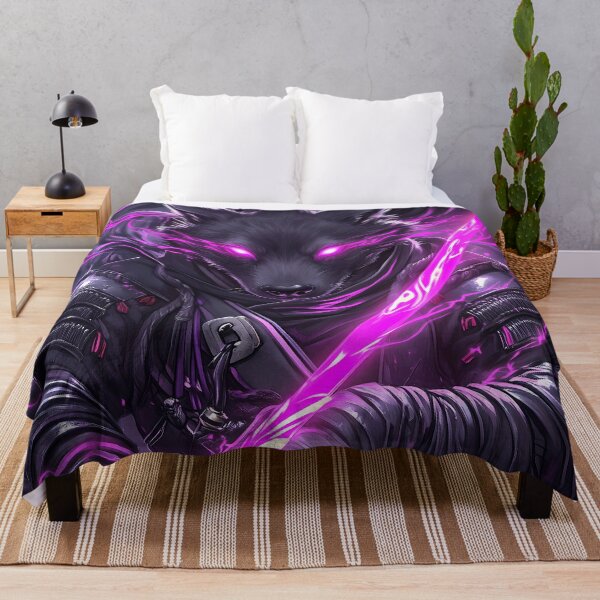 Item preview, Wolf Radiates Power with Lightning Katana Dark Warrior Energy designed and sold by Williamhallano.