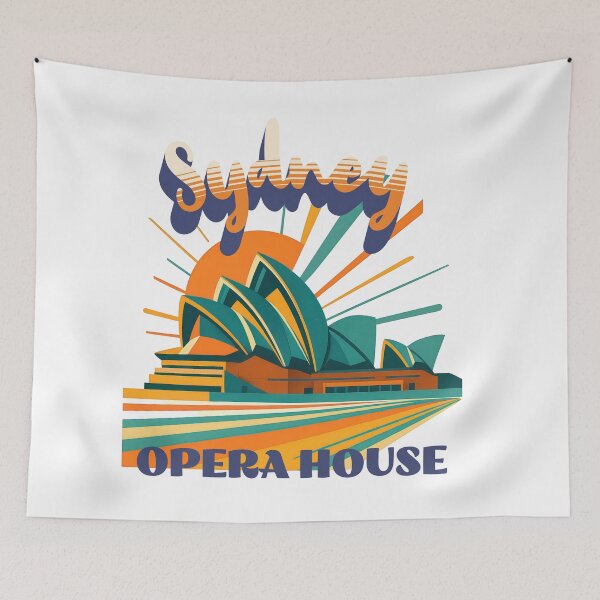 Item preview, Urban Retro Dreams – OPERA HOUSE - Sydney designed and sold by Earth Celebration Designs.