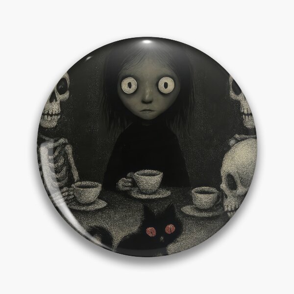 Item preview, Sydney and Her Cat: A Bone-Chilling Tea Party designed and sold by GlowFable.