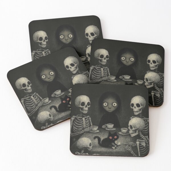Item preview, Sydney and Her Cat: A Bone-Chilling Tea Party designed and sold by GlowFable.