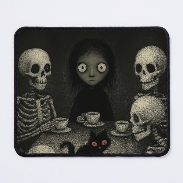 Item preview, Sydney and Her Cat: A Bone-Chilling Tea Party designed and sold by GlowFable.