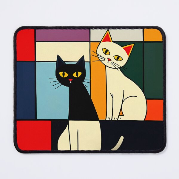 Item preview, Cats in a Modern Mondriani Style designed and sold by Erlin Rudho.