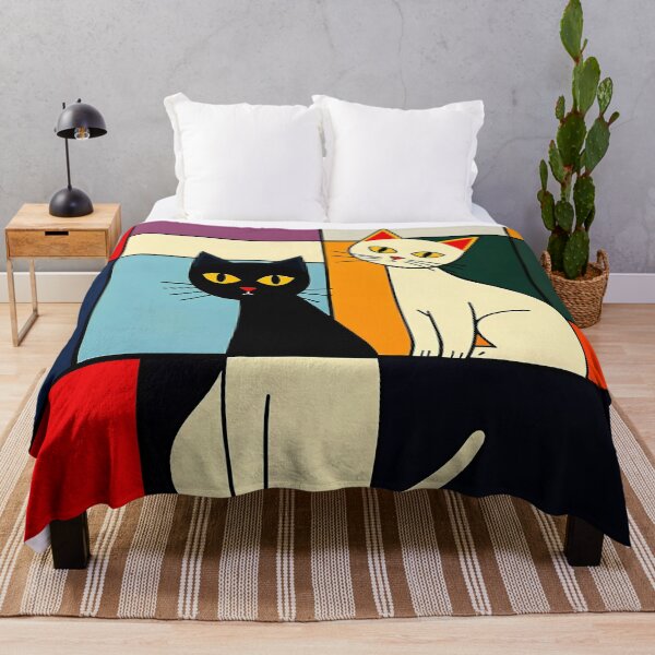 Item preview, Cats in a Modern Mondriani Style designed and sold by Erlin Rudho.