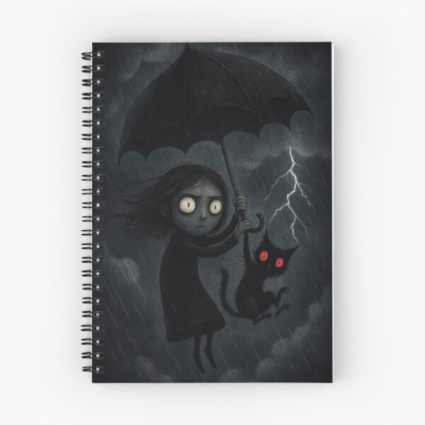 Item preview, Sydney and Her Cat: A Stormy Escape with a Cursed Umbrella designed and sold by GlowFable.