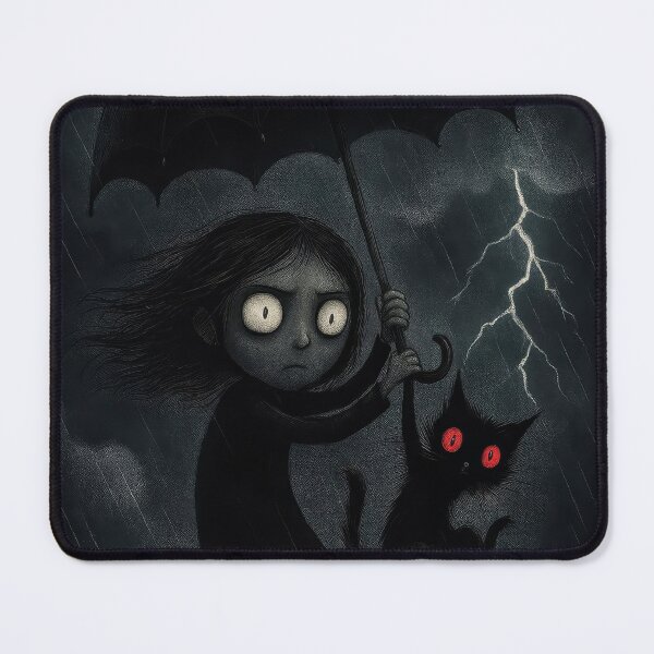 Item preview, Sydney and Her Cat: A Stormy Escape with a Cursed Umbrella designed and sold by GlowFable.