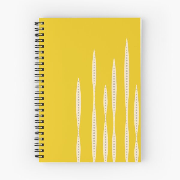 Item preview, Abstract marine seaweed in mustard yellow, off-white, grey designed and sold by CojoMoxon.