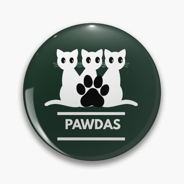 Item preview, Cute Panda Cat Paw Print – Pawdas Sticker designed and sold by Honey & Sarcasm .