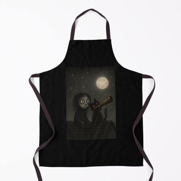 Item preview, Sydney and Her Cat: Stargazing Under the Midnight Sky designed and sold by GlowFable.