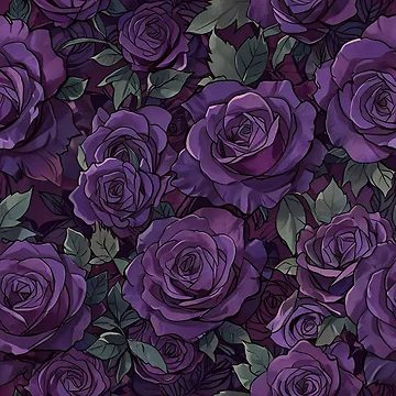 Artwork thumbnail, Purple Roses by CoolPixels