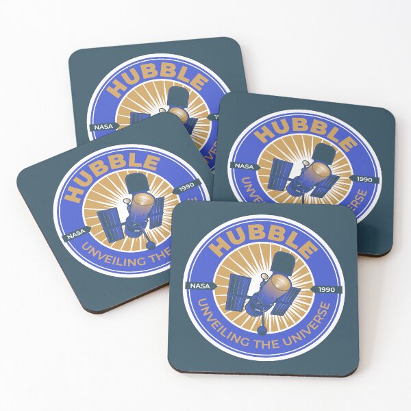 Item preview, Hubble Space Telescope. NASA 1990 Commemorative Badge designed and sold by BGALAXY.