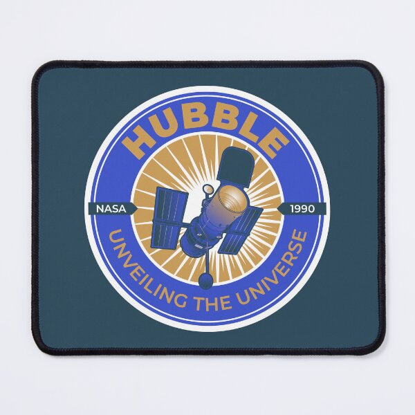 Item preview, Hubble Space Telescope. NASA 1990 Commemorative Badge designed and sold by BGALAXY.