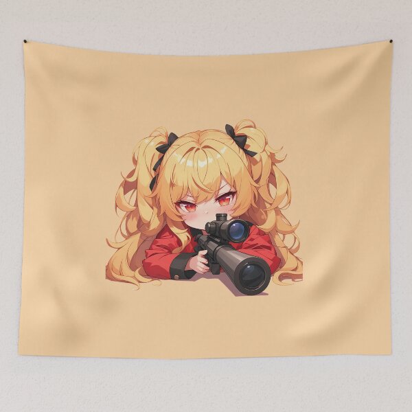 Item preview, Compulsive Chibi Mary Saotome Kakegurui Sniper Cute designed and sold by Williamhallano.